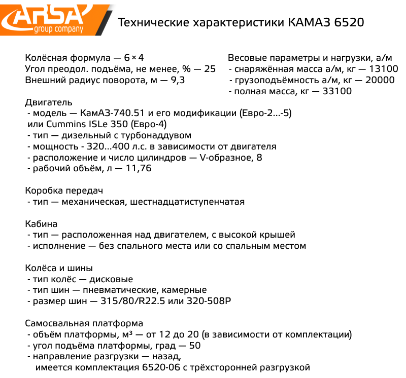 Технические характеристики